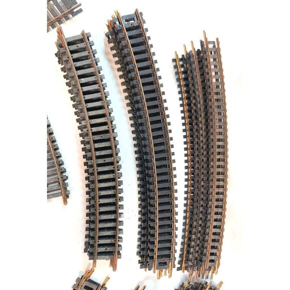 Atlas Snap Track Huge Lot 51 pc Vintage HO Gauge Scale Brass - Picture 3 of 6